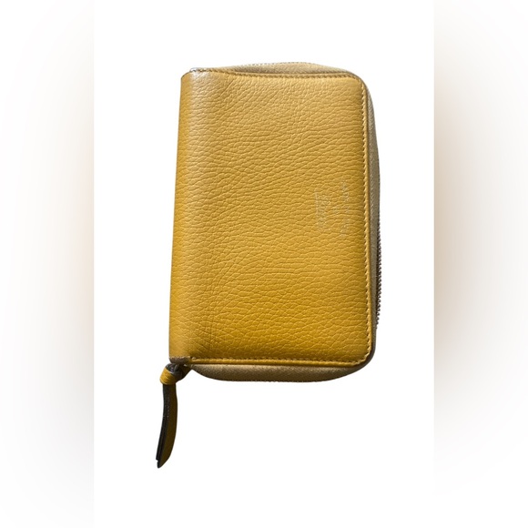Gucci Yellow classic leather wallet 6” very well loved - Picture 7 of 10